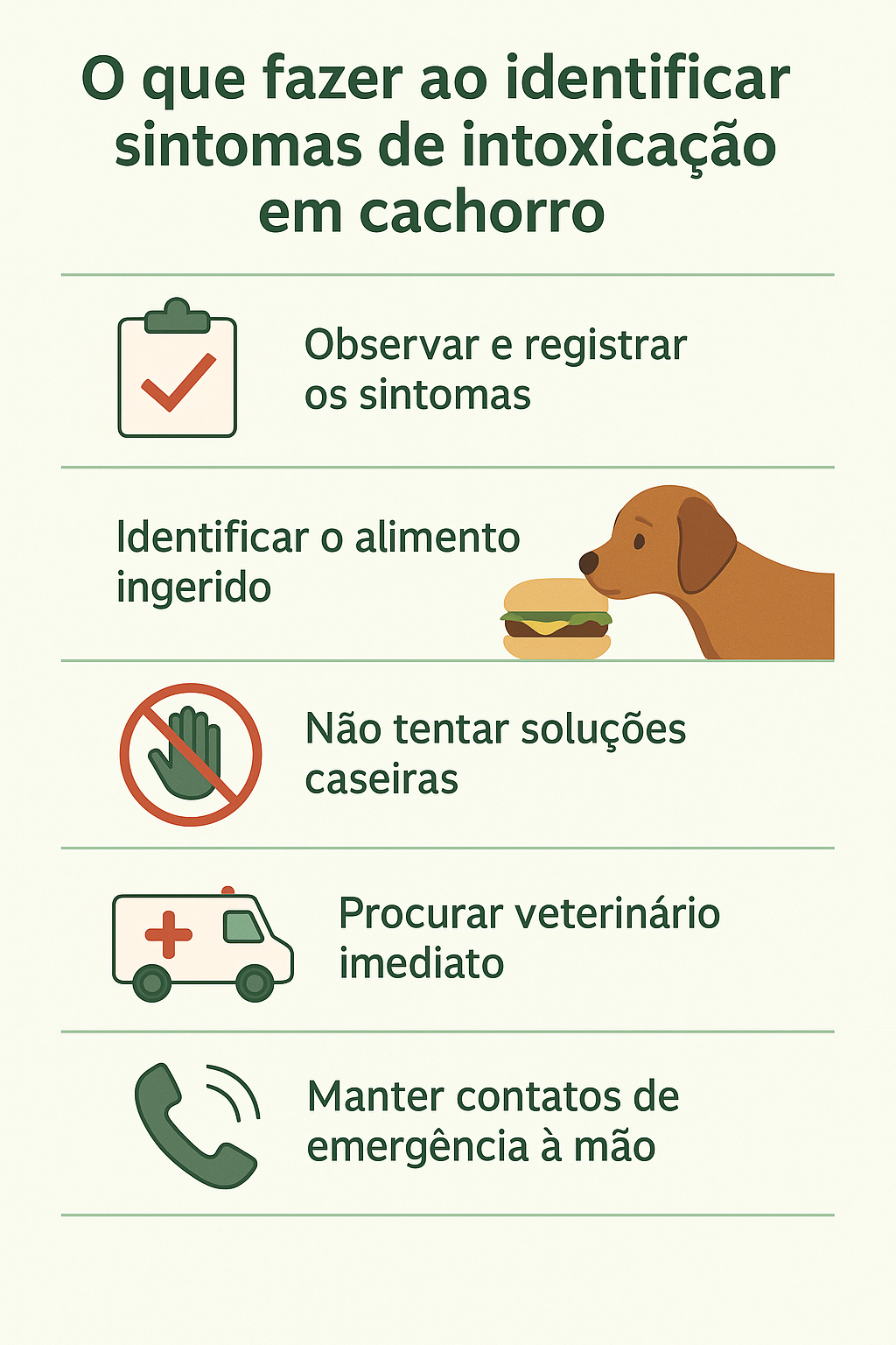 sintomas intoxicação cachorro