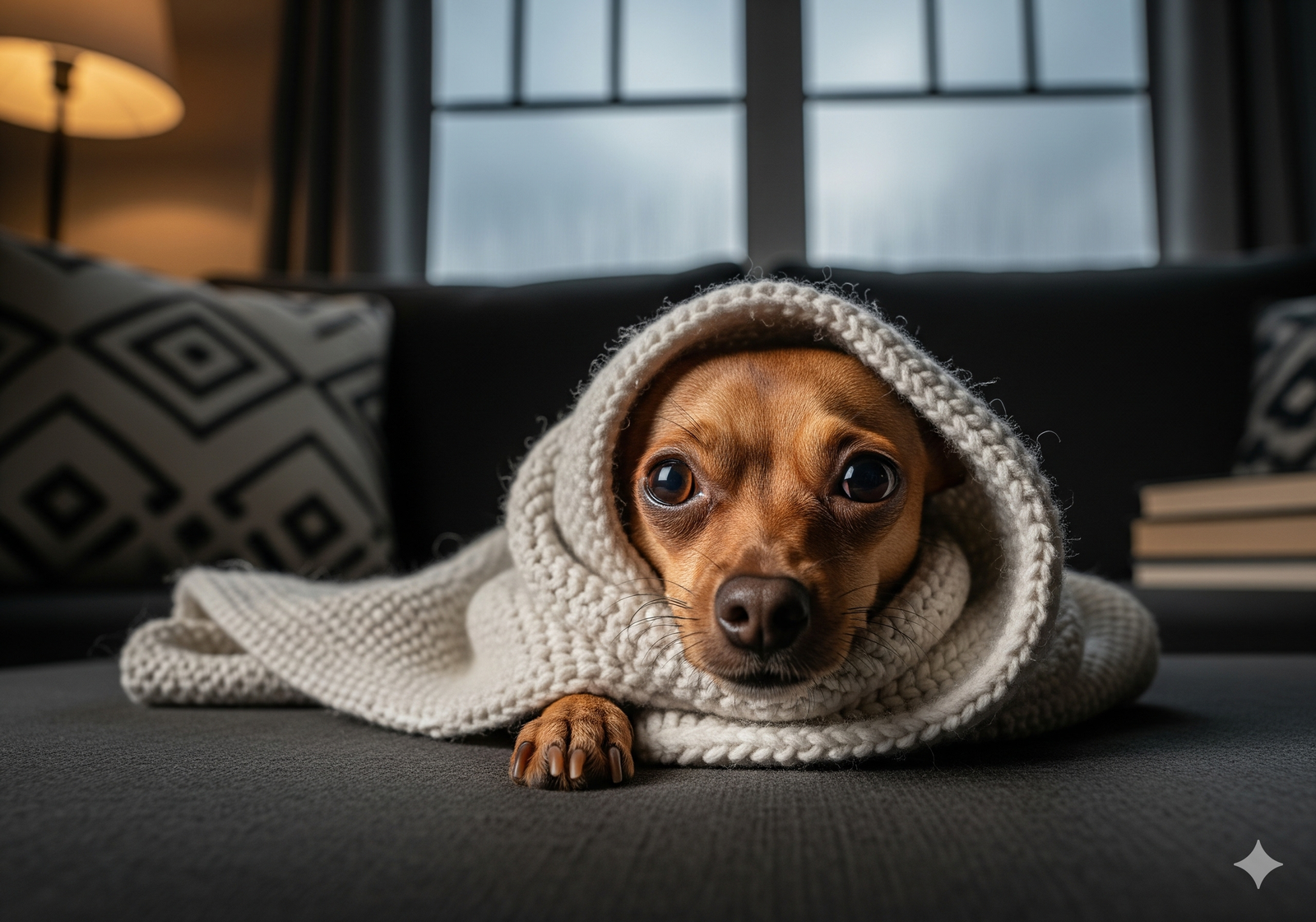 Cachorro tremendo e Ofegante