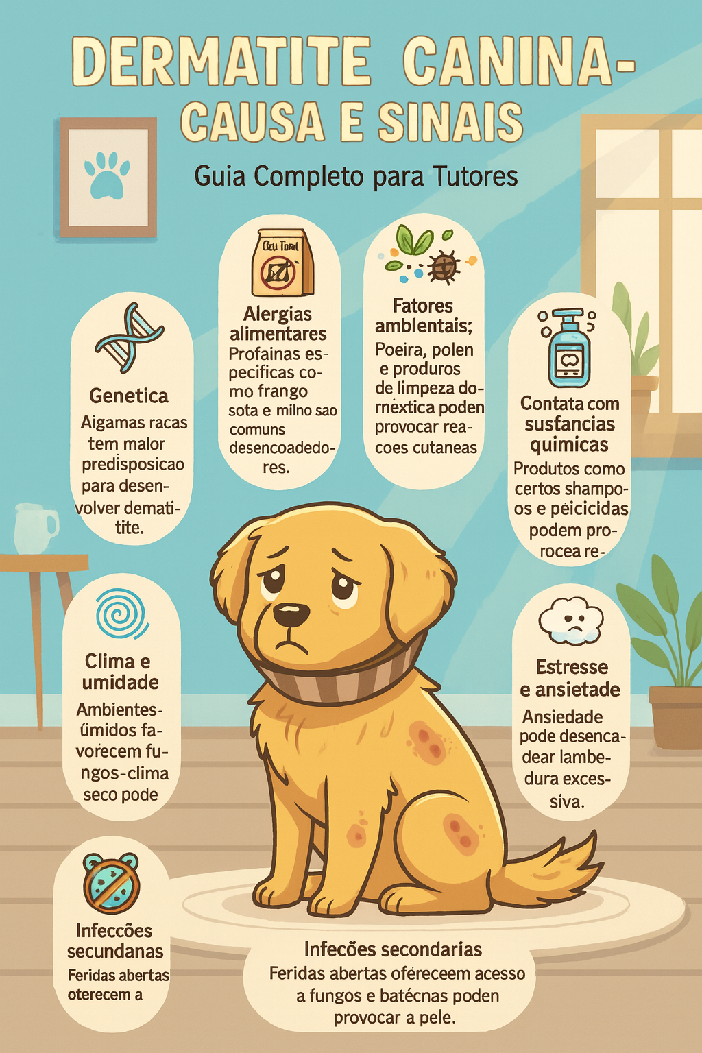 Como tratar dermatite cachorro