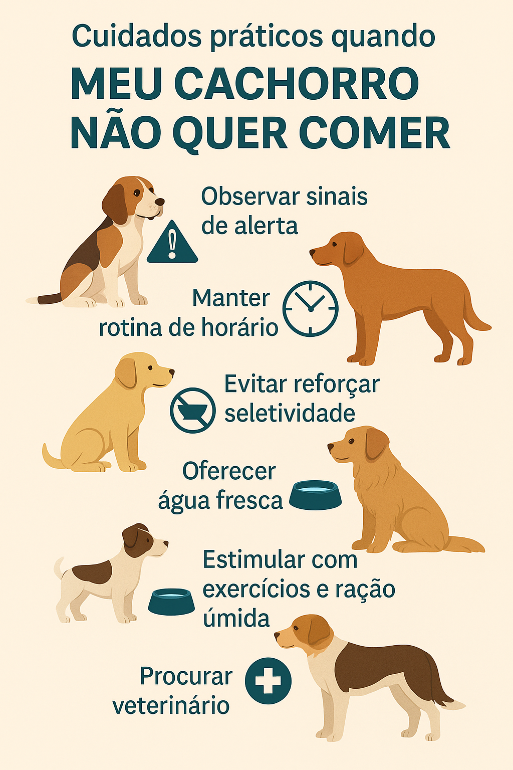 Meu cachorro não quer comer