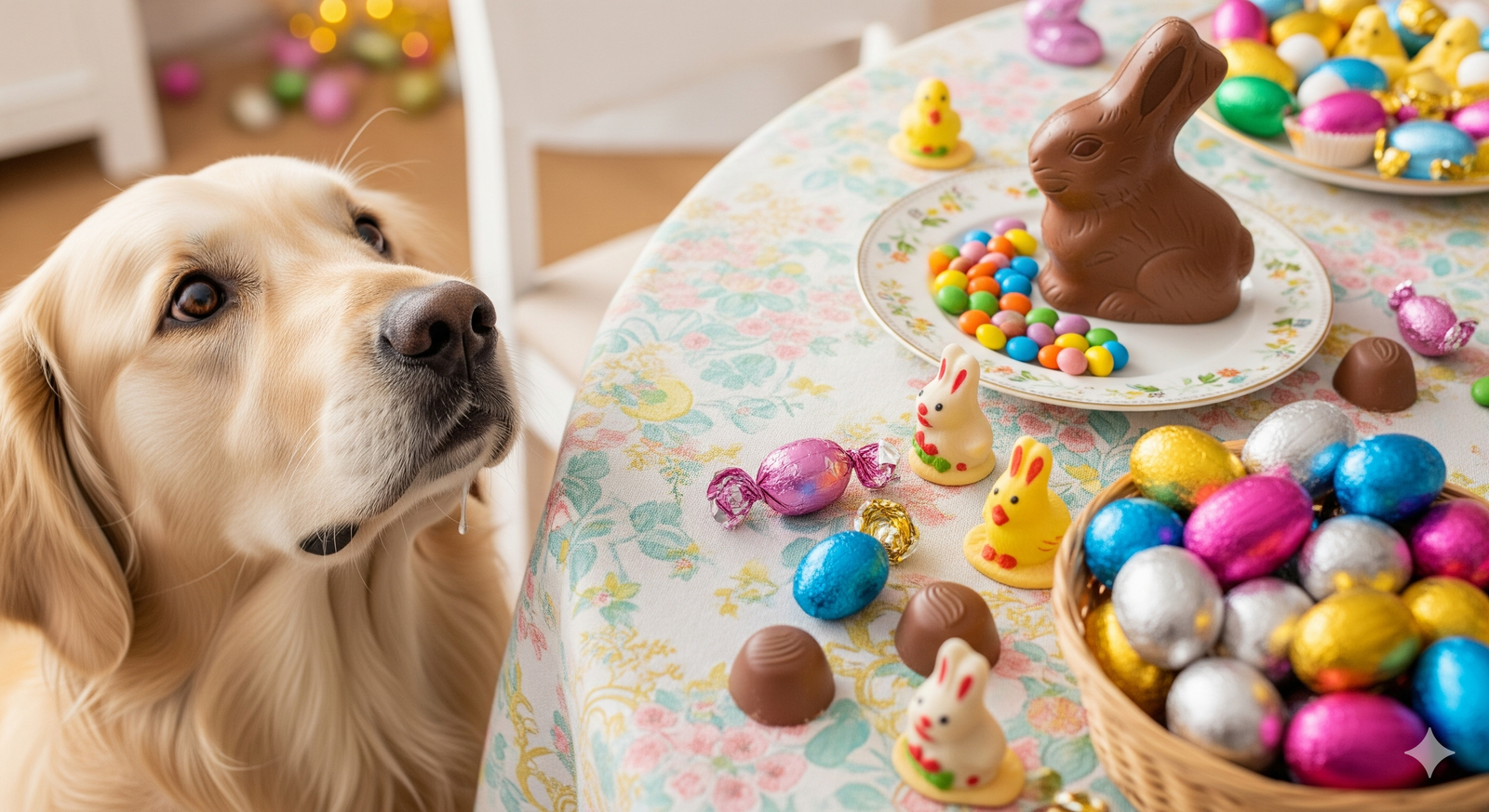 Cachorro comeu chocolate