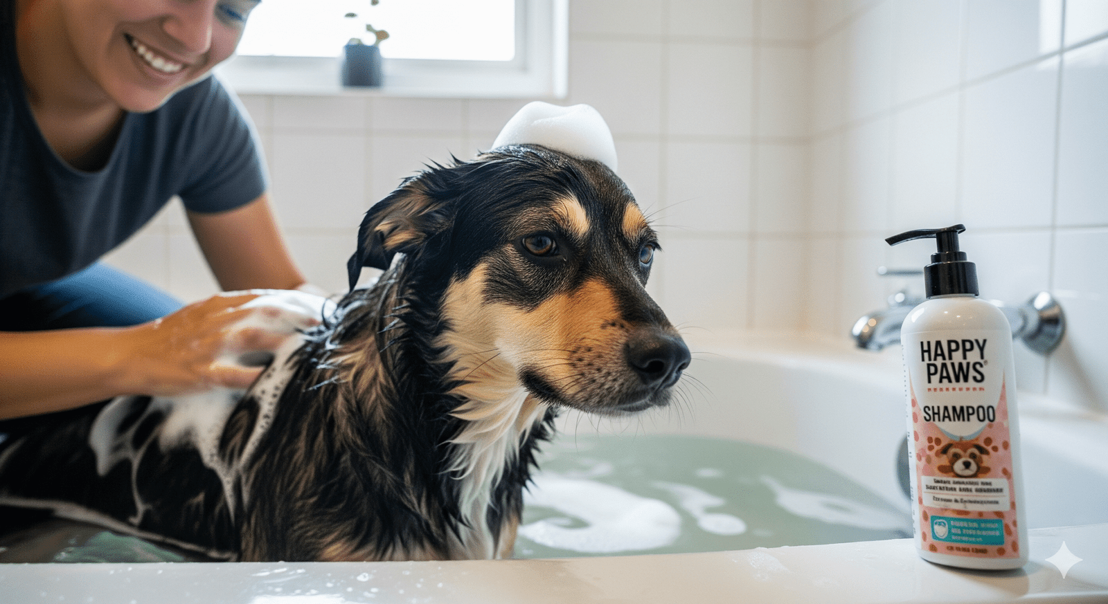 banho em cachorro com shampoo de gente