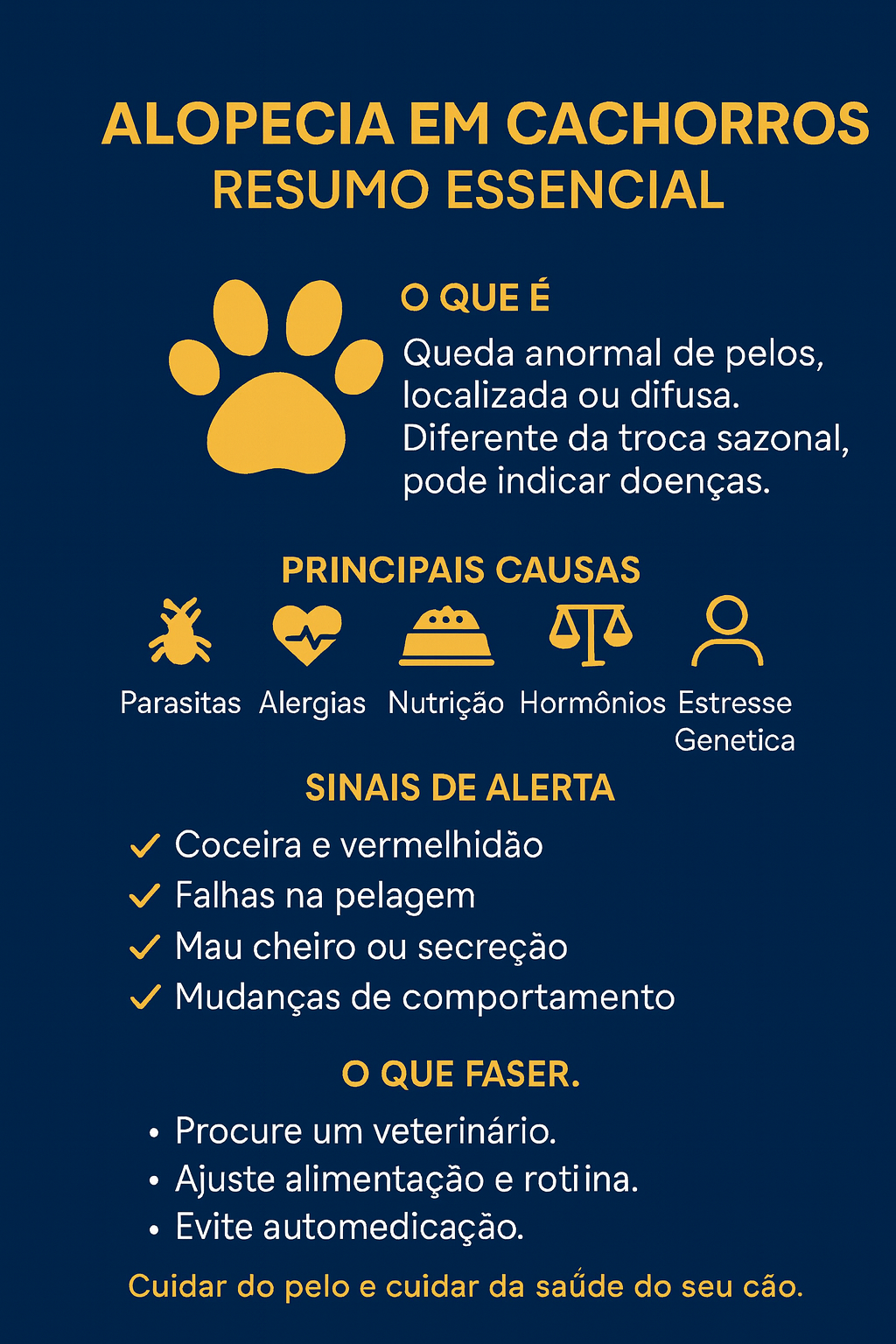 Alopecia em cachorros