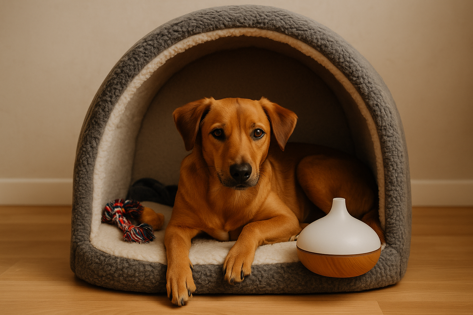 Cachorro com Medo de Fogos