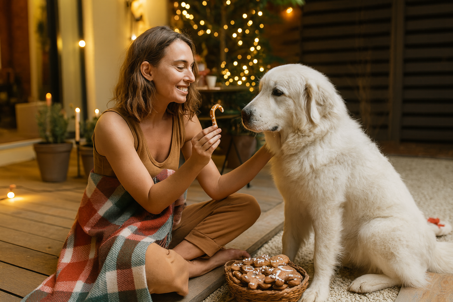 Decoração de natal com pets