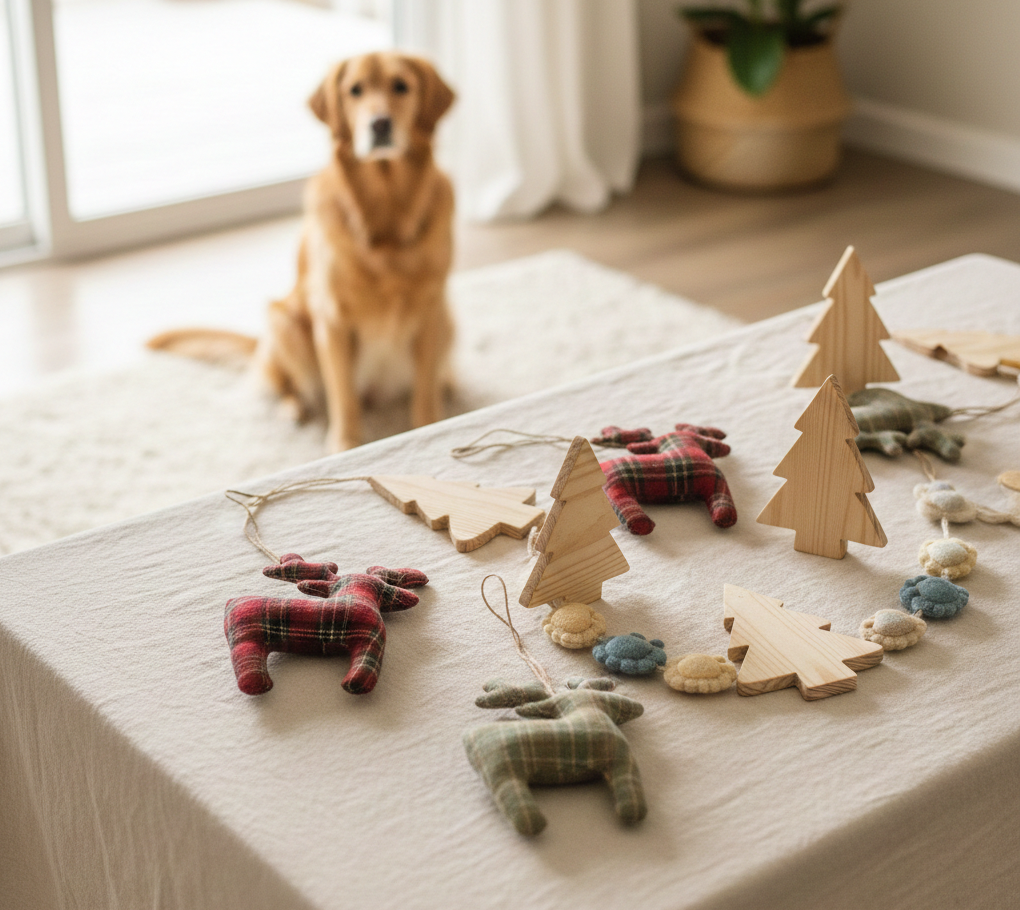 Decoração de Natal com pets