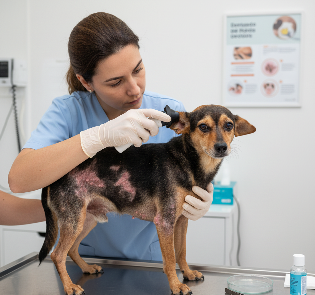 Dermatite Fúngica e Bacteriana em Cães