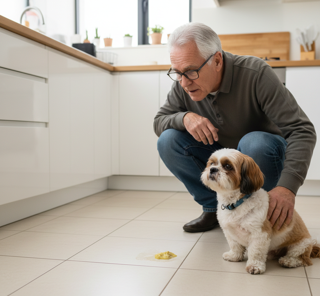 O que Fazer Quando o Cachorro Vomita Amarelo