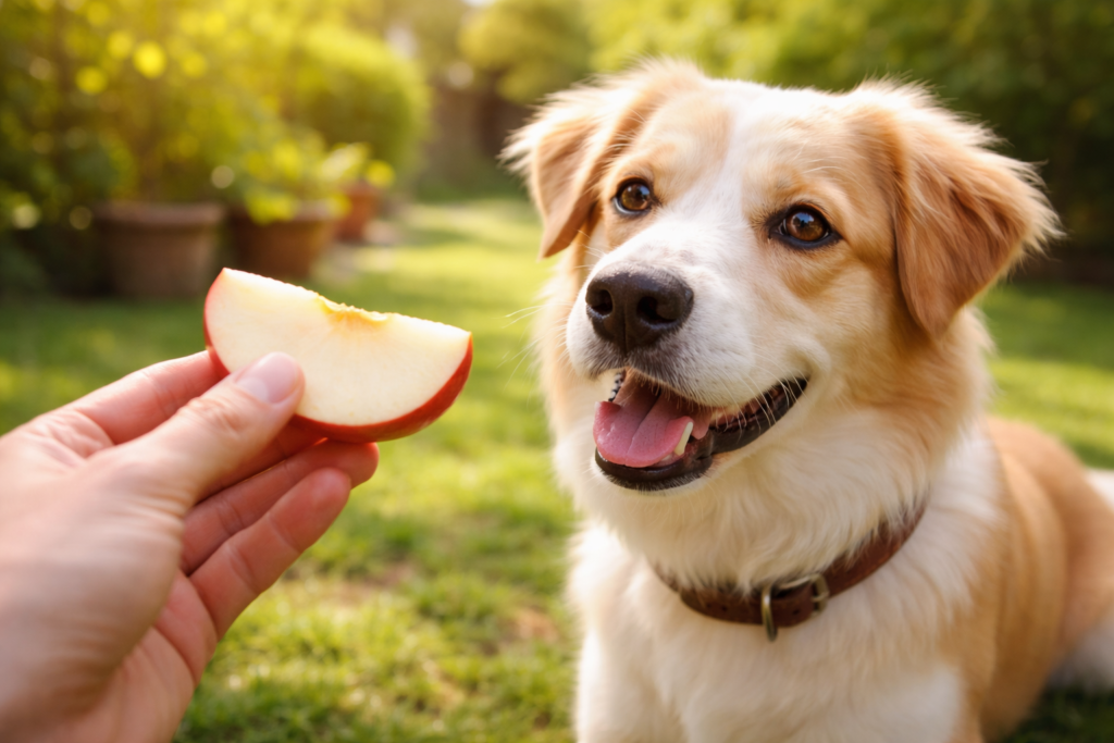 Cachorro pode comer maçã