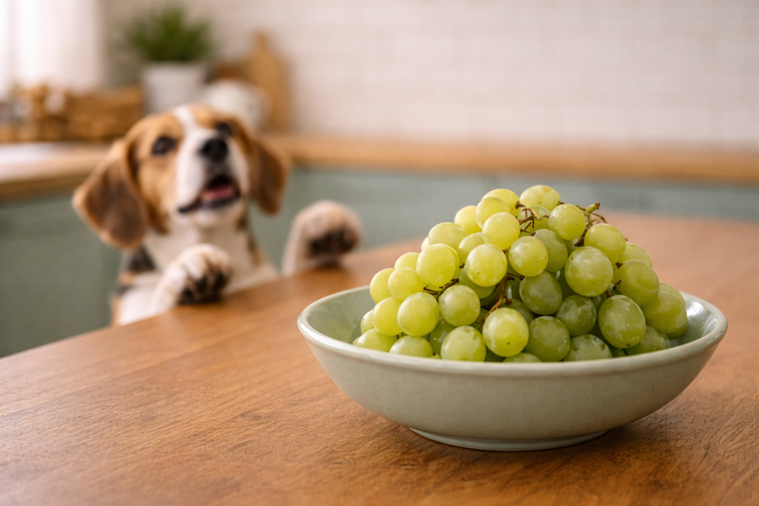 Cachorro pode comer uva