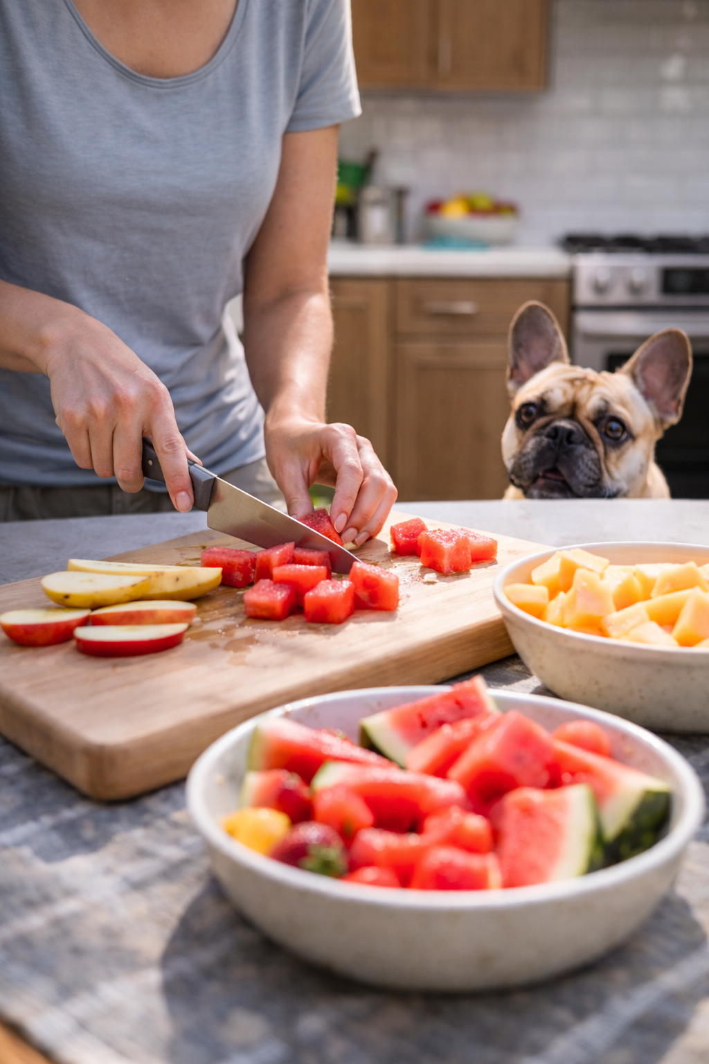 Frutas para cachorro no calor