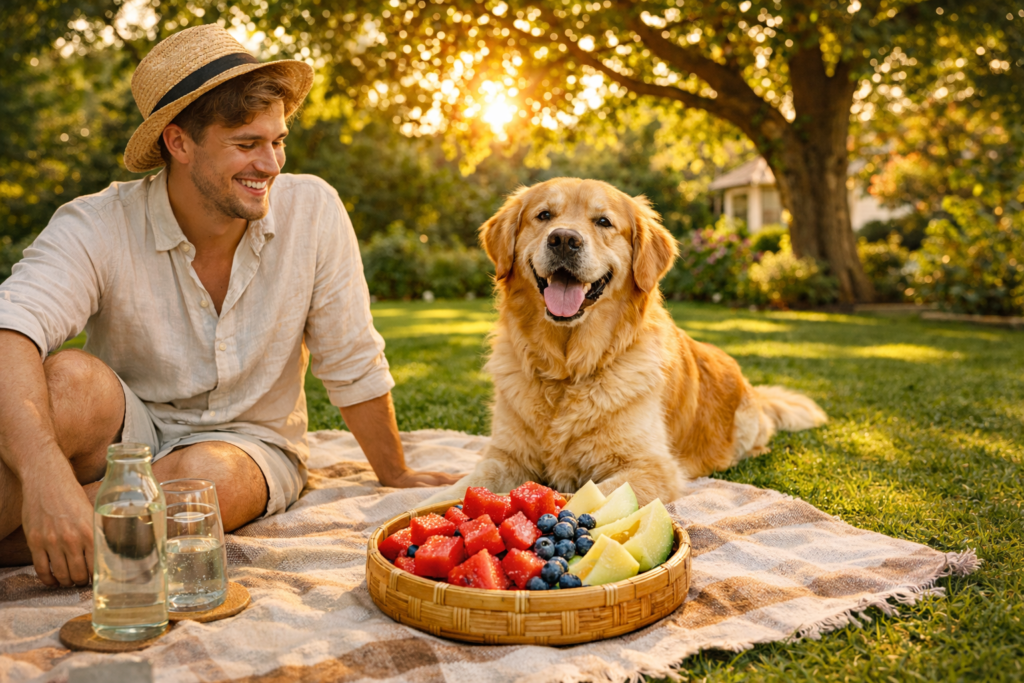 Frutas para cachorro no verão