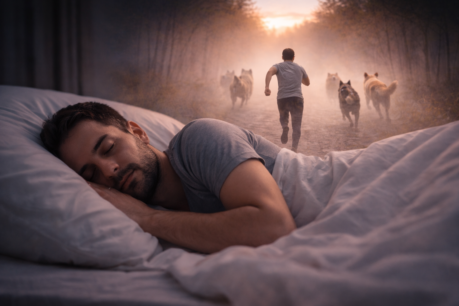 Sonhar com Vários Cachorros Correndo Atrás de Mim