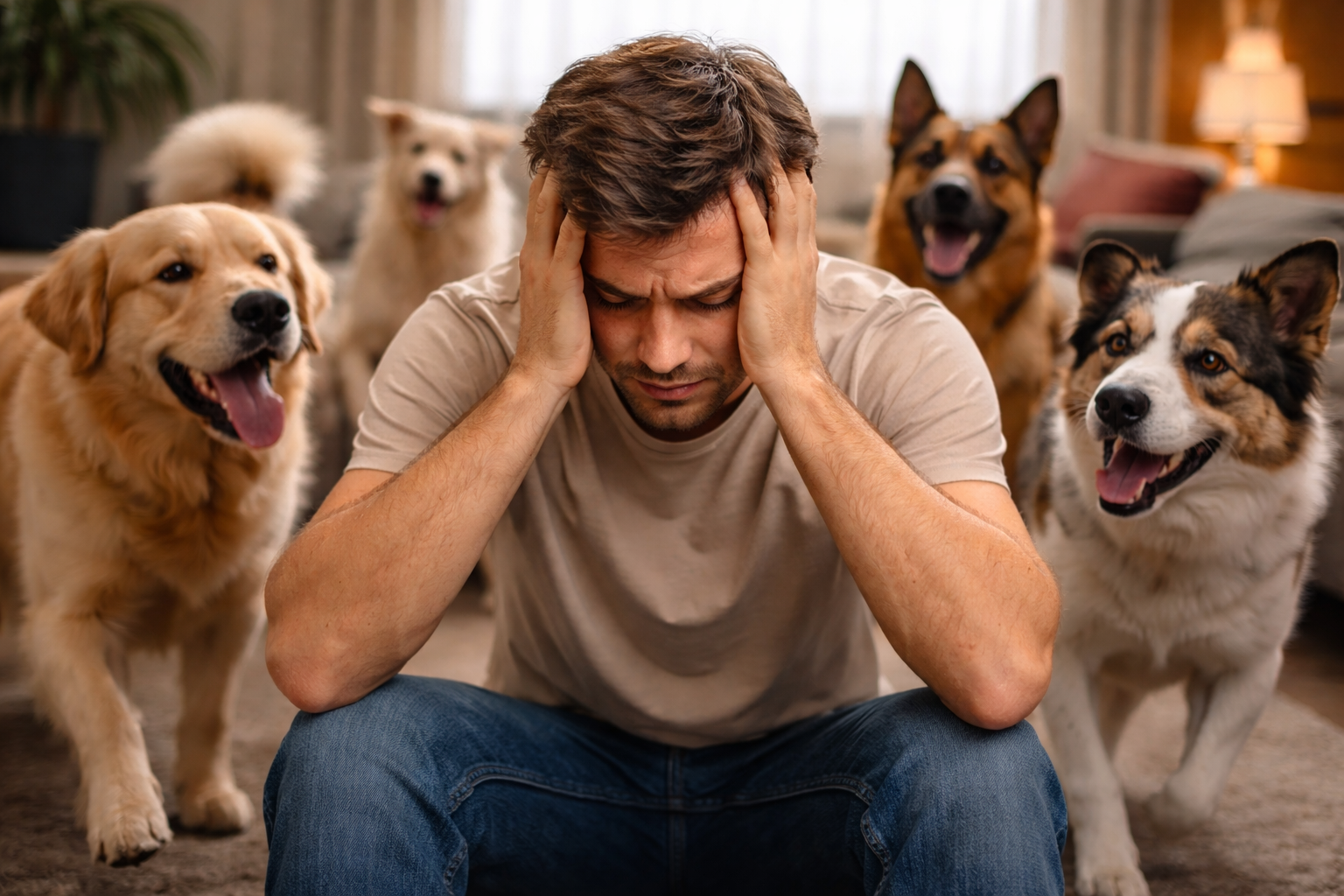 Sonhar com Vários Cachorros Correndo Atrás de Mim